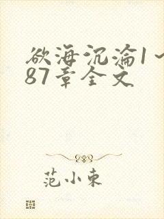 欲海沉沦1～887章全文封面