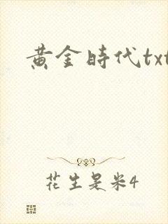 黄金时代txt
