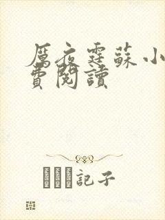 厉夜霆苏小汐免费阅读封面