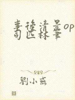 事后清晨op阿司匹林笔封面