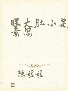 眼大肚小是什么意思