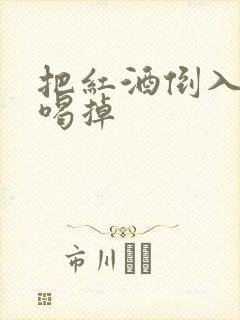 把红酒倒入b里喝掉