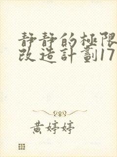 静静的极限自我改造计划17封面