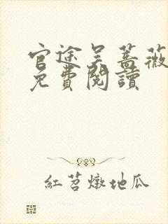 官途吴蔷薇全文免费阅读封面