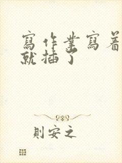 写作业写着写着就插了