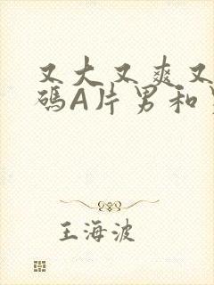 又大又爽又黄无码A片男和男