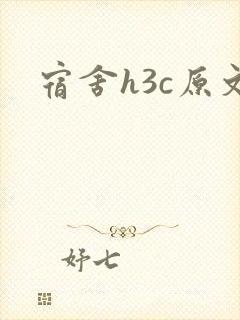 宿舍h3c原文