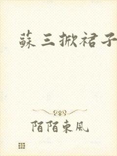 苏三掀裙子