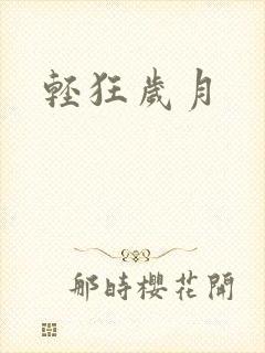 轻狂岁月封面