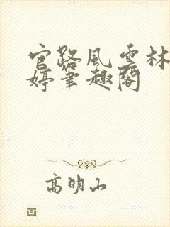 官路风云林海姜婷笔趣阁