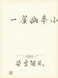 一帘幽梦小说