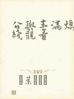 公与丰满熄4在线观看封面