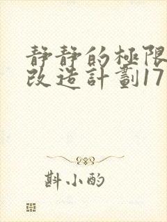 静静的极限自我改造计划17