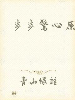 步步惊心原著封面