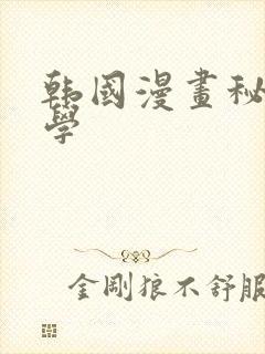 韩国漫画秘密教学