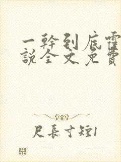 一干到底霍坤小说全文免费阅读封面