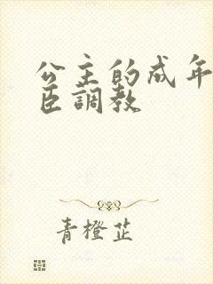 公主的成年礼大臣调教封面