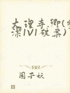 大理寺.卿(双洁1V1破案)封面