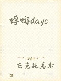蜉蝣days封面
