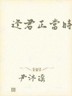 逢君正当时