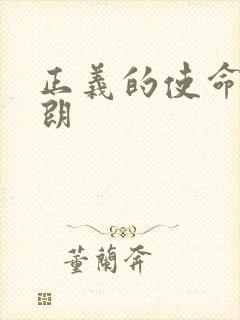 正义的使命厉元朗