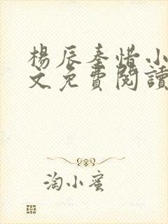 杨辰秦惜小说全文免费阅读完整版封面