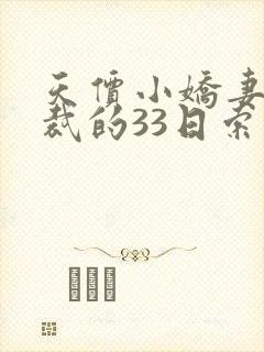 天价小娇妻,总裁的33日索情全文免费封面