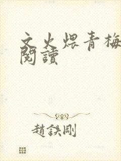 文火煨青梅免费阅读封面