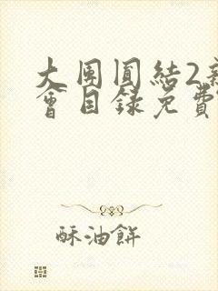 大团圆结2亲情会目录免费阅读封面