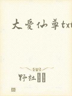 大爱仙尊txt封面