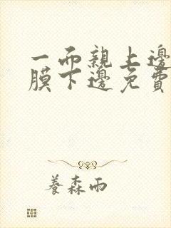 一面亲上边一面膜下边免费阅读封面