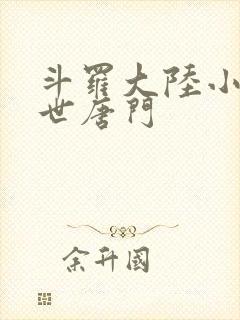 斗罗大陆小说绝世唐门