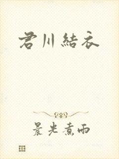 君川结衣封面