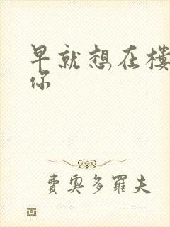 早就想在楼梯要你