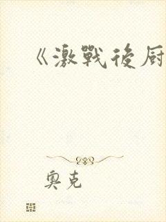 《激战后厨6》封面