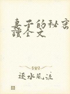 妻子的秘密免费读全文