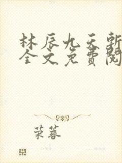 林辰九天斩神诀全文免费阅读笔趣阁