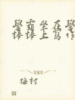 学霸坐在学渣的棒棒上写作业