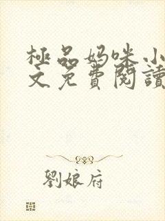 极品妈咪小说全文免费阅读封面