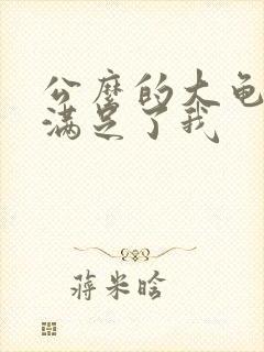 公么的大龟强大满足了我