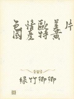 色情欧美片午夜国产特黄