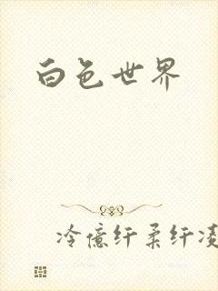 白色世界封面