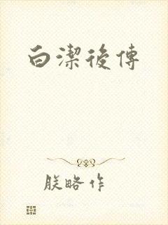 白洁后传封面