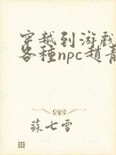 穿越到游戏里和各种npc赵青蔓