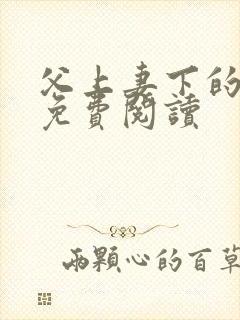 父上妻下的小说免费阅读