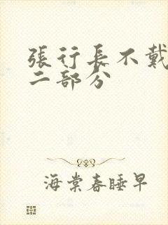 张行长不戴套第二部分封面