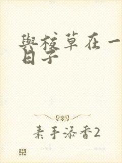 与校草在一起的日子
