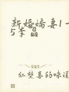 新婚娇妻1一25李晶封面