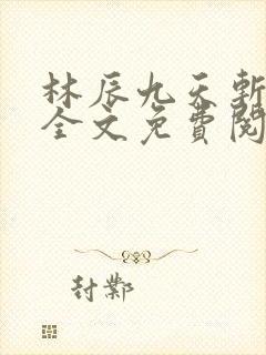 林辰九天斩神诀全文免费阅读笔趣阁封面