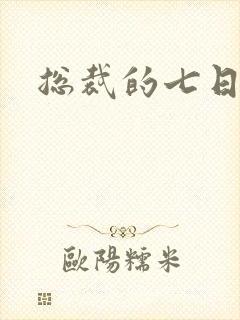 总裁的七日恋人封面